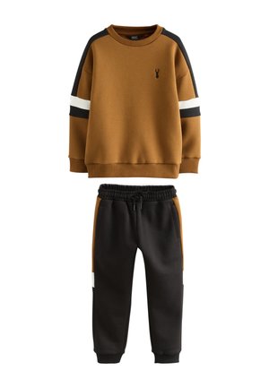 BLOCK CREW SET - Træningssæt - tan brown