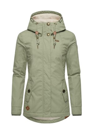 Talvitakki - metallic green