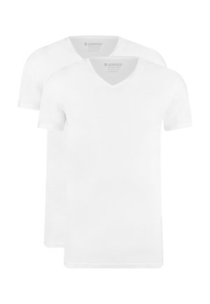 GARAGE 2-PACK V-NECK - T-Shirt basic - wit