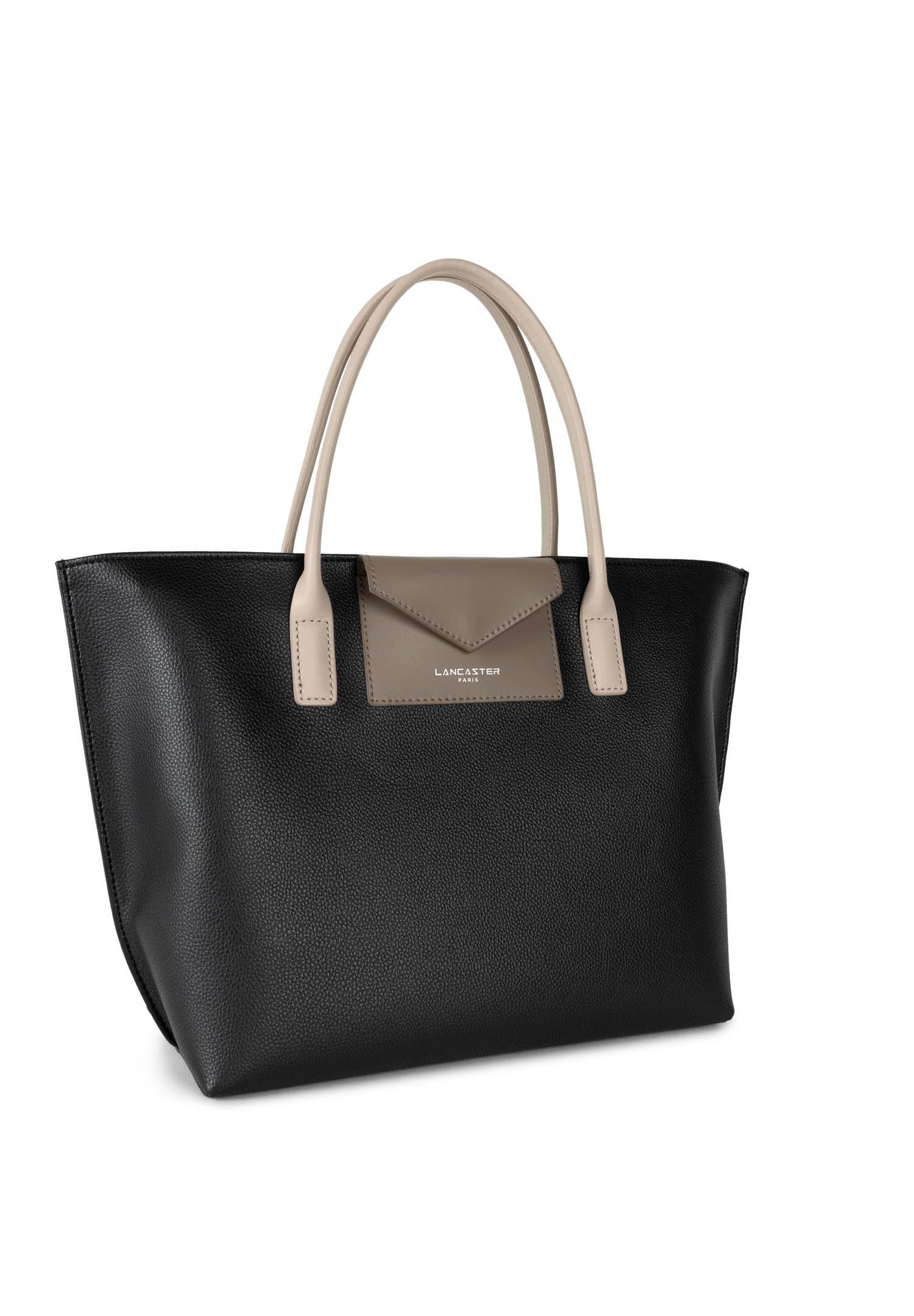 Sac Lancaster En Cuir Vintage - Noir, Porté Main Ou Dos, Occasion Authentique