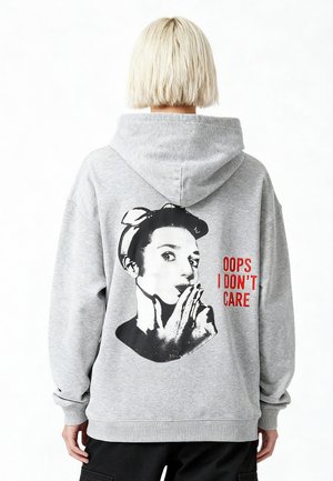 OOPS I DONT CARE UNISEX - Sweat à capuche - mottled grey