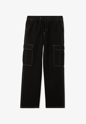 Terranova WIDE LEG - Pantaloni cargo - nero