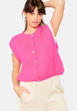 Adīta jaka - fluo pink