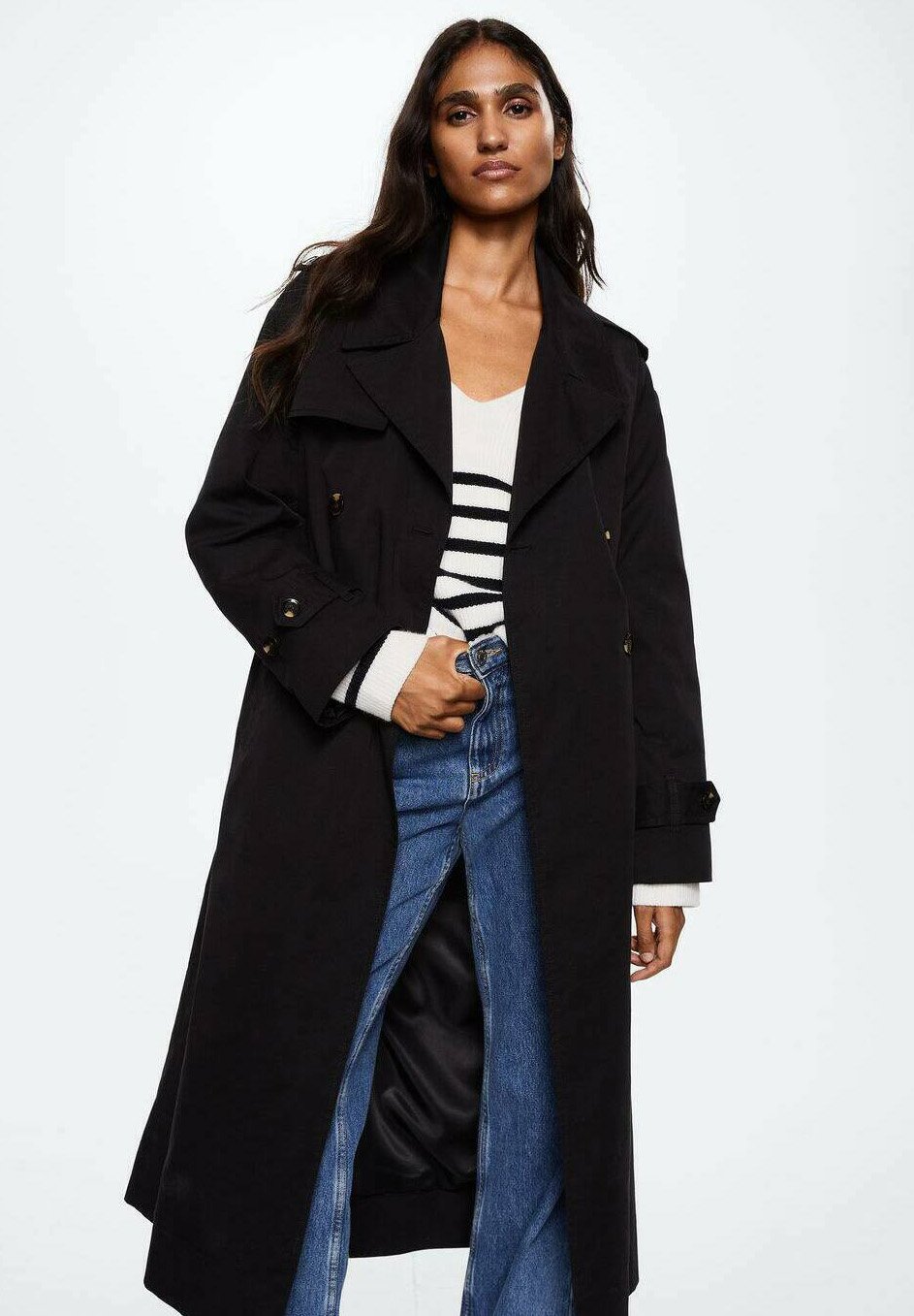 Mango Black Coat