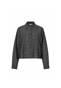 KAELLA-M - Blúzka so zapínaním na gombíky - black greyish check