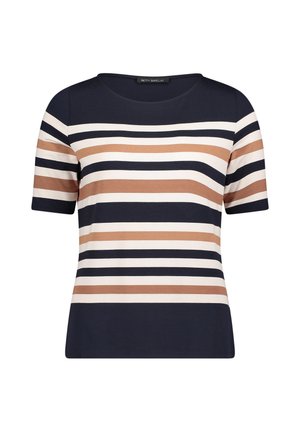 Betty Barclay, BETTY BARCLAY MIT U-BOOT-AUSSCHNITT BASIC SHIRT - T-shirts print - dark blue brown
