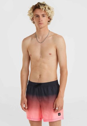 Badeshorts - black simple gradient panel