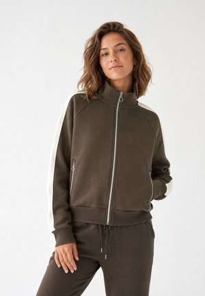 Even&Odd by Zalando, Суитшърт с цип - brown