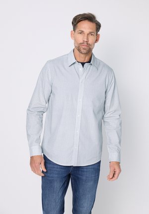 POPELINE MINIMAL PRINT - Overhemd - weiß