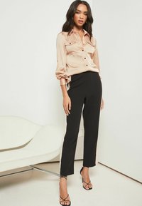Lipsy FRONT POCKET REGULAR  - Button-down blouse - champagne