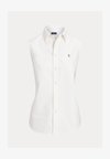 CLASSIC FIT SLEEVELESS OXFORD SHIRT - Top - white