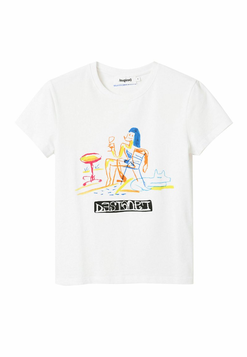 Desigual T-shirt print wit