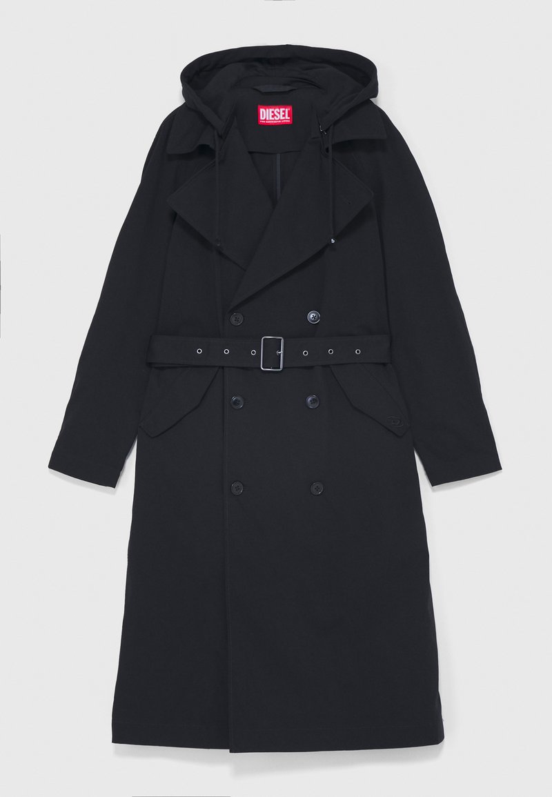 Diesel Trenchcoat zwart Diesel Trenchcoat zwart