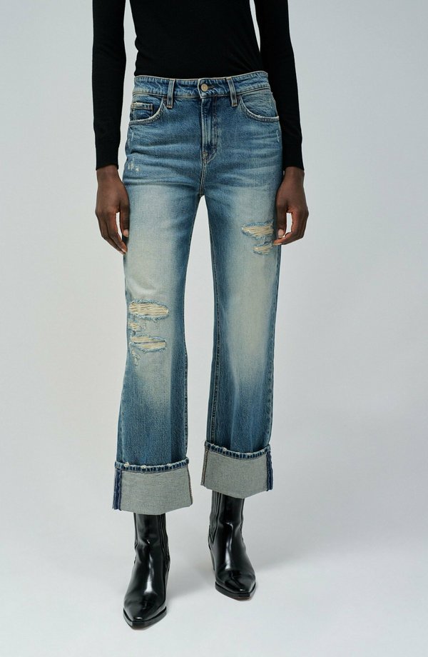 TRUE STRAIGHT - Jeans Straight Leg - blau