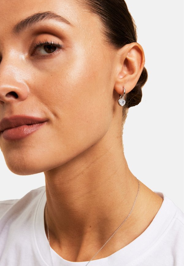 BEL HEART HUGGIES - Ohrringe - steel