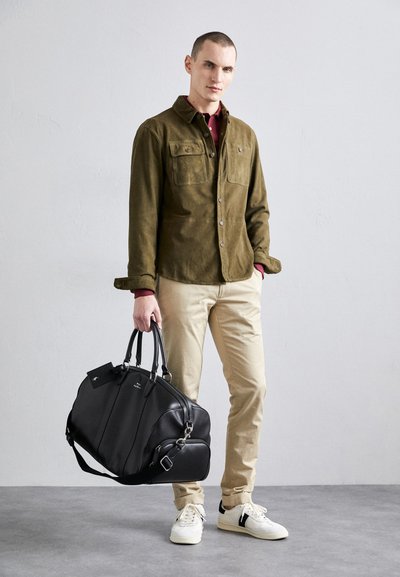 Polo Ralph Lauren SMOOTH LEATHER DUFFEL - Saco de viagem - black