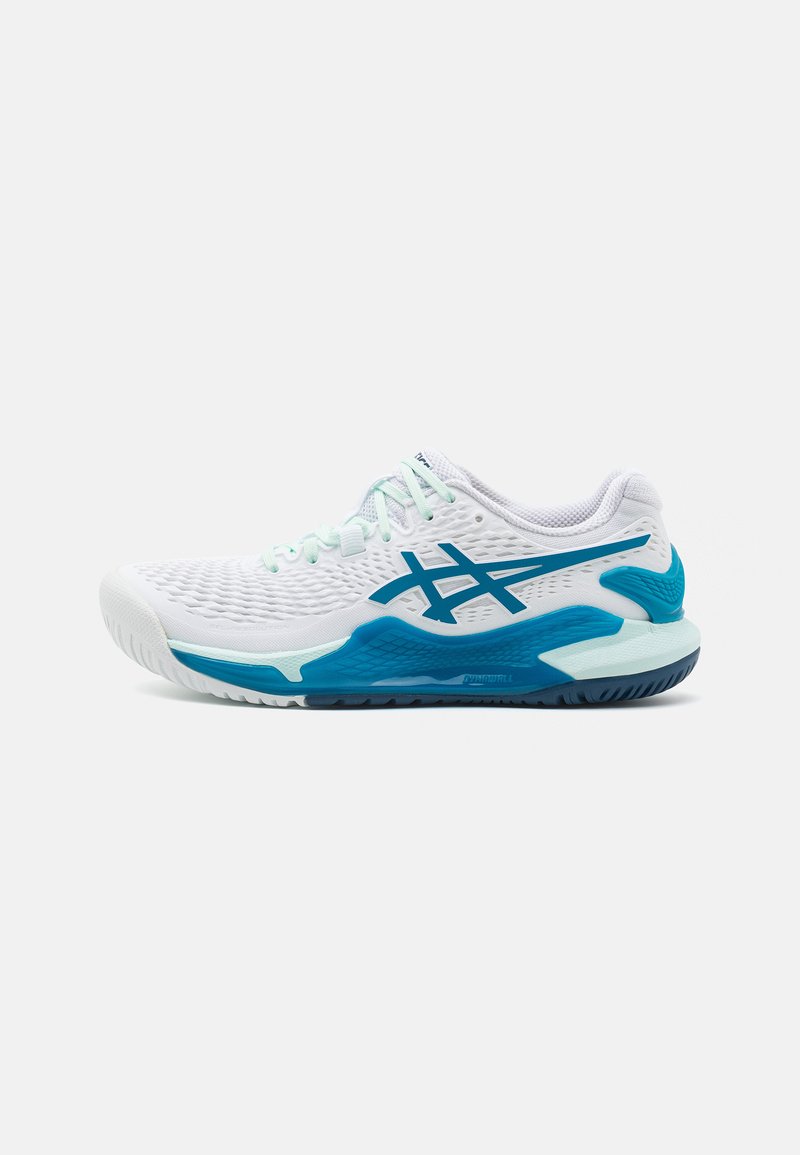 ASICS - GEL-RESOLUTION 9 - Multicourt tennis shoes - white/teal blue, Enlarge