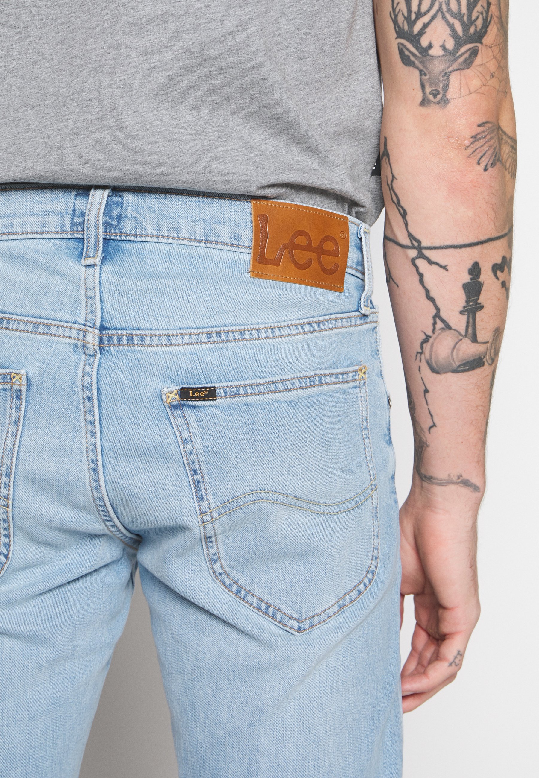 Lee DAREN BUTTON FLY Jeans straight leg mid city worn Lee DAREN BUTTON FLY - Jeans straight leg - mid city worn