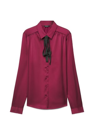 Calliope, CAMICIA TINTA UNITA. - Button-down blouse - bordeaux
