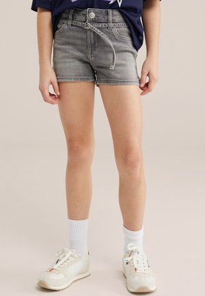 WE Fashion BLUE RIDGE - Pantaloni scurți din denim - grey