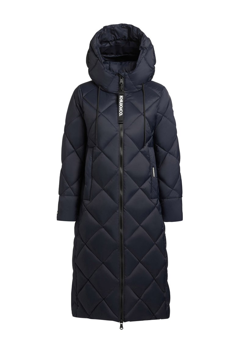 khujo Wintermantel donkerblauw
