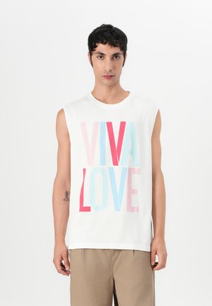 PRIDE MARC HUNDLEY GRAPHIC UNISEX  - Print T-shirt - bright white