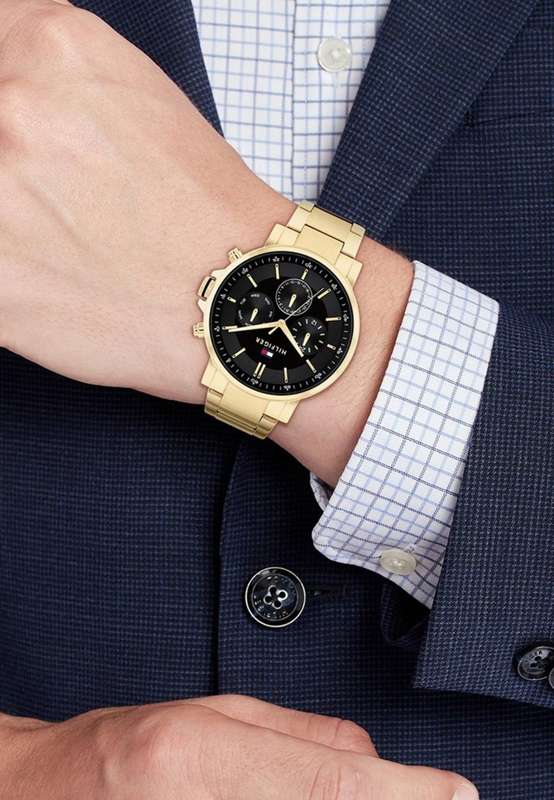 Tommy Hilfiger Montre à aiguilles - gold coloured black