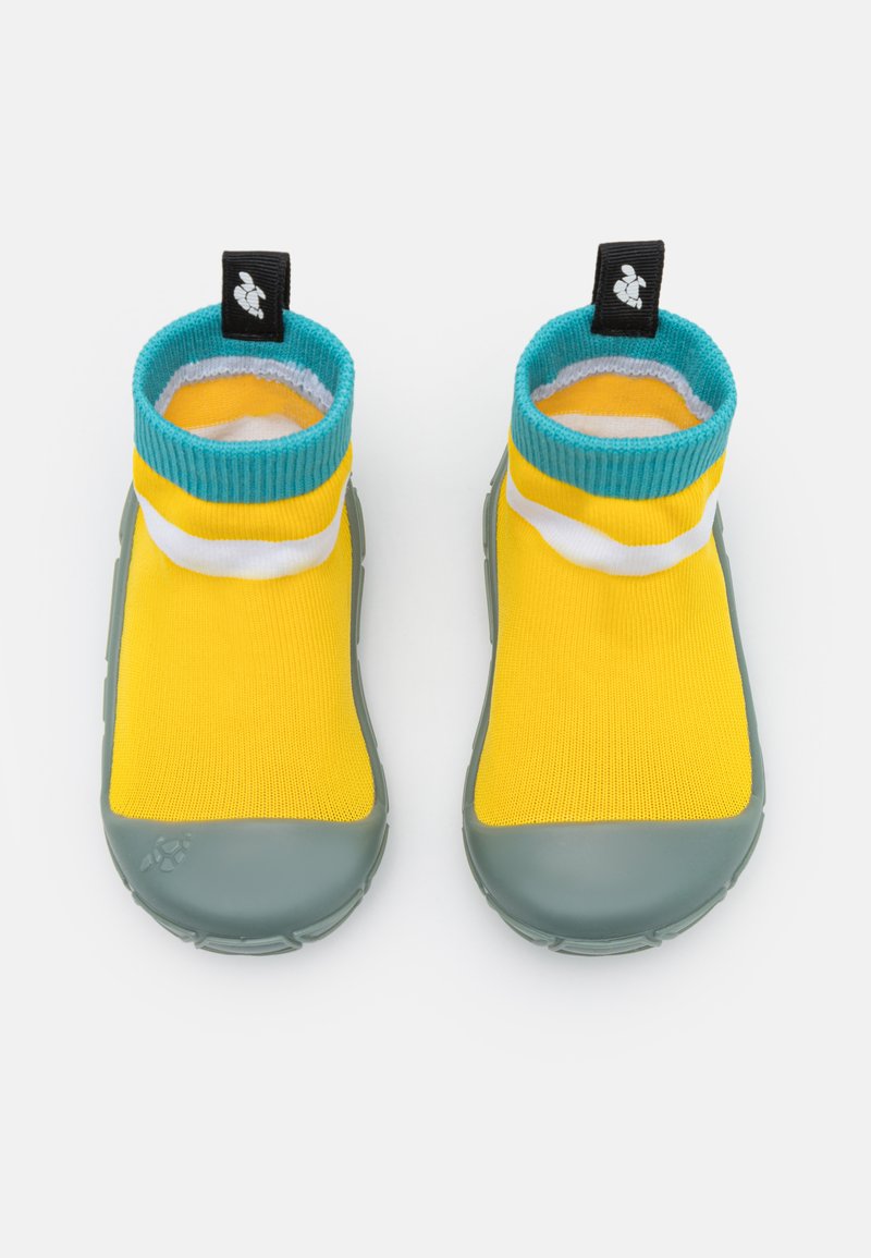 Turtl Socks In A Shell Unisex Chaussons Pour Bebe Sand Jaune Zalando Fr