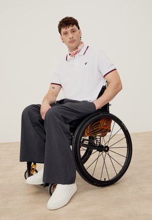 YOURTURN ADAPTIVE EXTREME WIDE LEG TROUSERS - Παντελόνι - dark grey melange