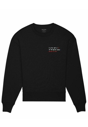 Mira Paris BRUTAL EMBROIDERY UNISEX CLASSIC  - Sweatshirt - black