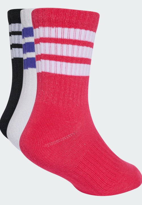 adidas 3 PAIR PACK UNISEX - Sports socks - black power pink frozen purple — foto 2