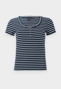 VMSEA HENLEY - T-shirts med print - navy blazer/snow white