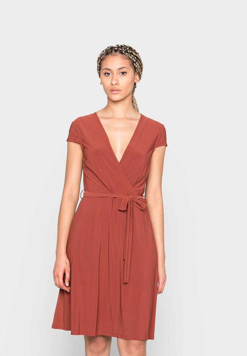 Anna Field Vestido de malha - dark red