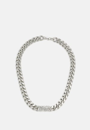 CHAIN LOGO NECKLACE UNISEX - Smykke - silver-coloured