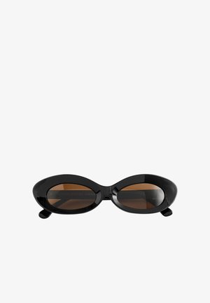 & OTHER STORIES, & OTHER STORIES SCULPTED OVAL SUNGLASSES - Solbriller - black
