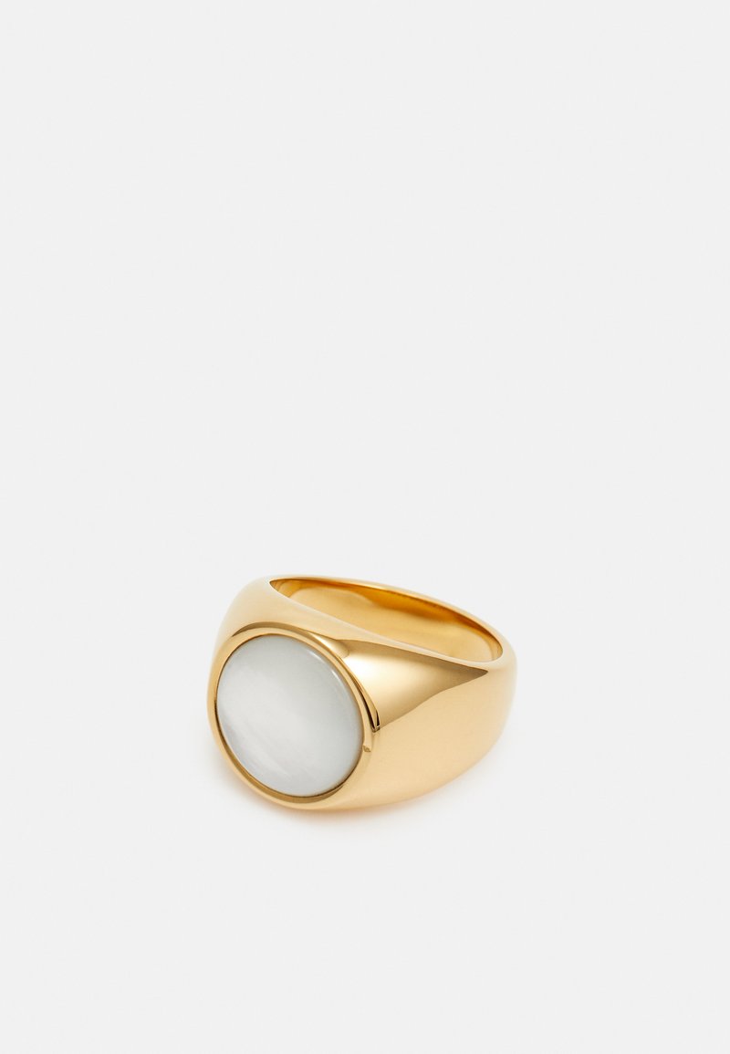 Nialaya Gold 925 Silver Womens Clear CZ 18K Ring