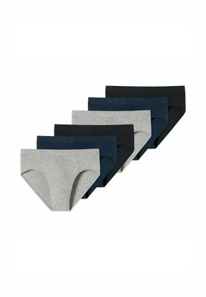 6ER PACK SUPERMINI STRETCH  - Slip - schwarz/blau/grau