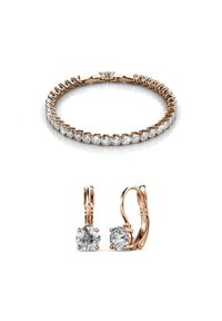 Unausgewählt, couleur or rose / cristal