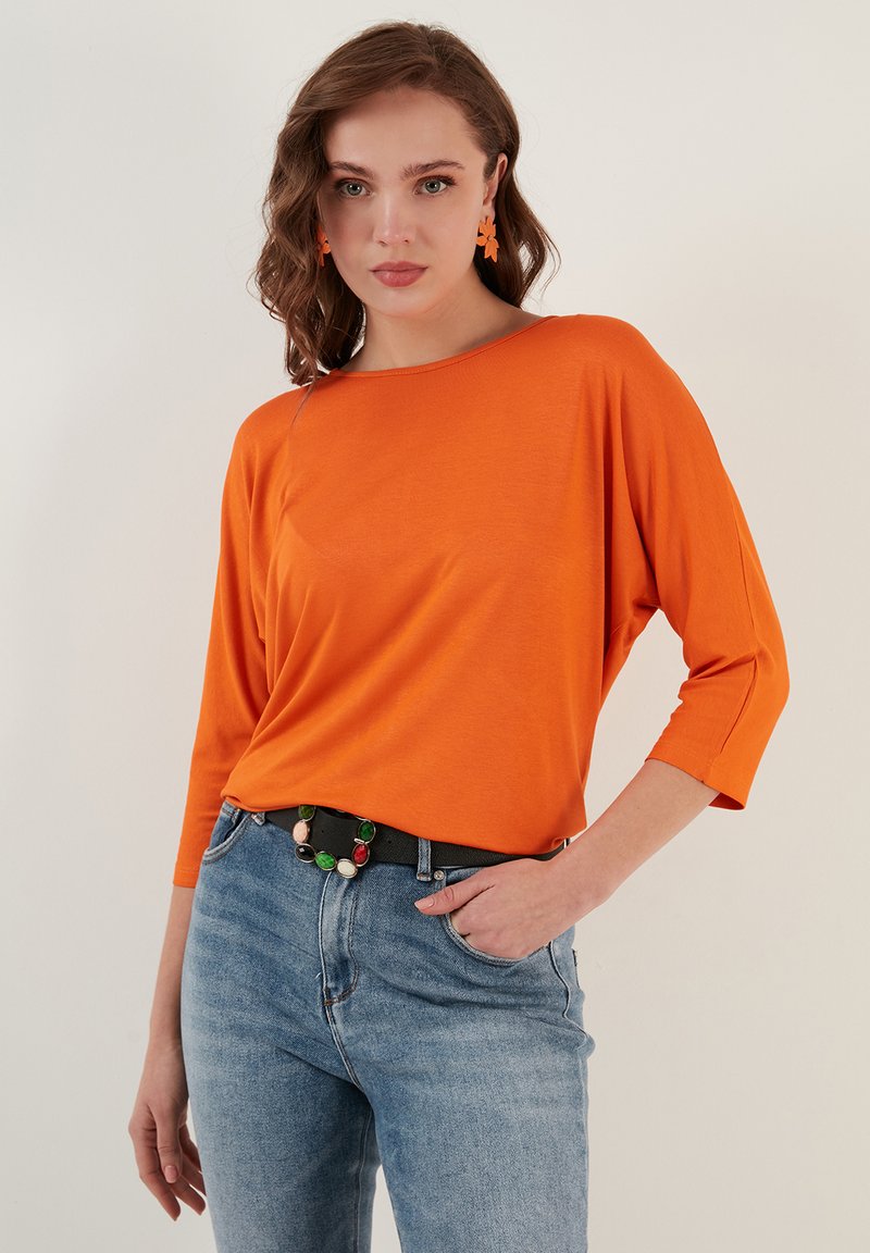 LELA CREW NECK  - Langarmshirt - orange