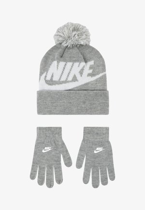 POM BEANIE GLOVE SET - Luvas - grey heather
