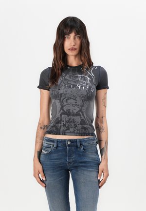 Diesel UNCUTIES - Print T-shirt - black