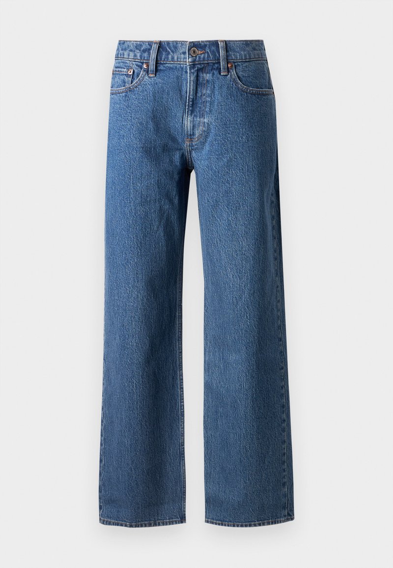 Abercrombie & Fitch Relaxed fit jeans donkerblauw denim Abercrombie & Fitch Relaxed fit jeans donkerblauw denim