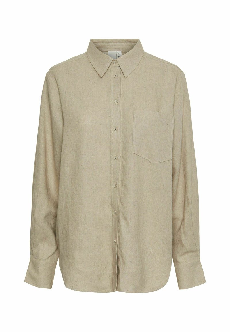 YAS Overhemdblouse beige YAS Overhemdblouse beige