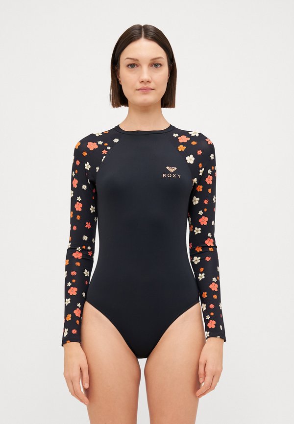 BASIC PRINTED ONESIE - Swimsuit - anthracite