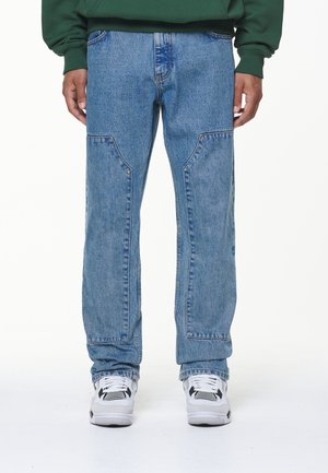 Snickarjeans - rinsed denim