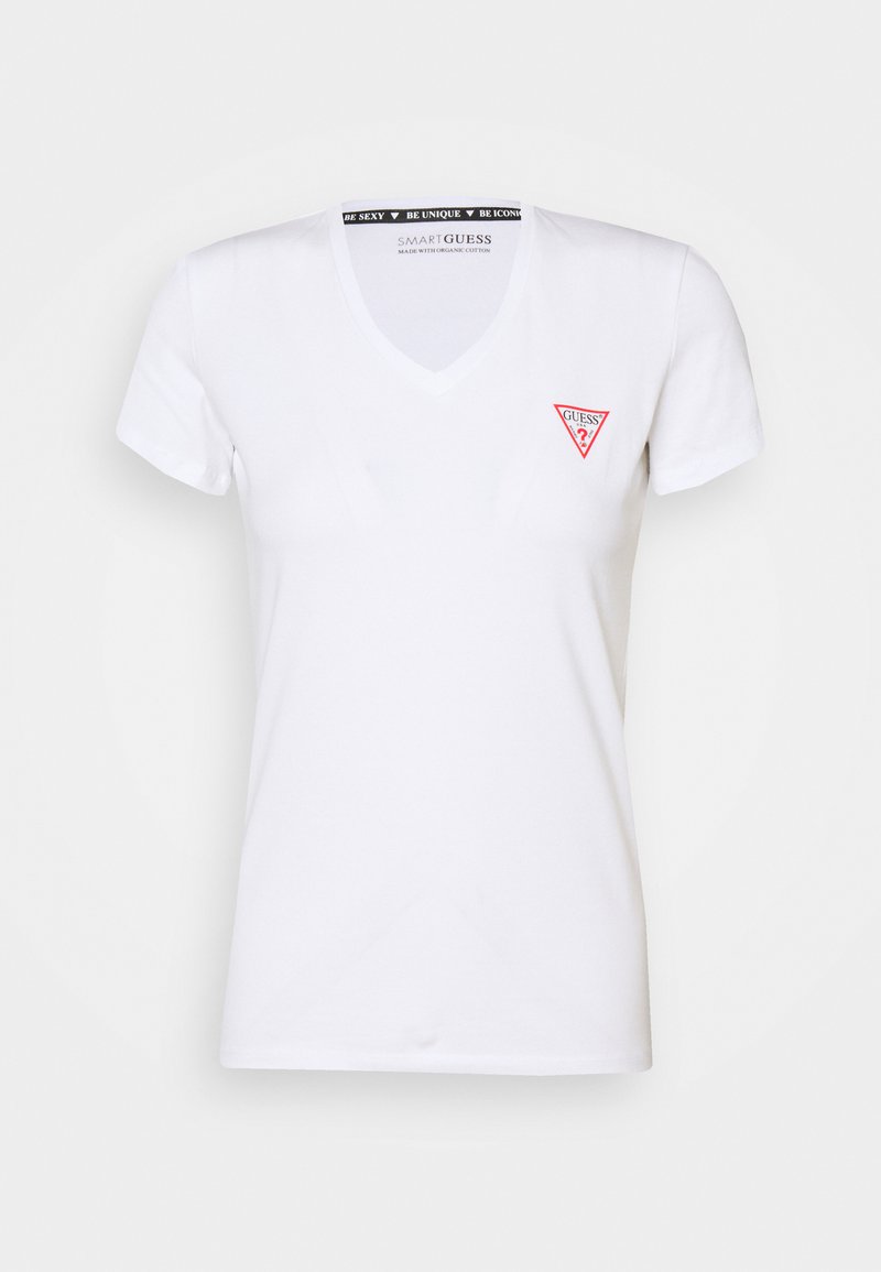 Guess TRIANGLE - T-Shirt basic - pure white
