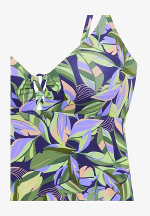 s.Oliver, TANKINI - Bikini-Top - grün-blau bedruckt