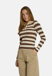 Minus MSPAMMIE LONG SLEEVE - Polosärk - s carafe striped