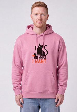 watapparel, CAT UNISEX - Kapuzenpullover - bubble pink