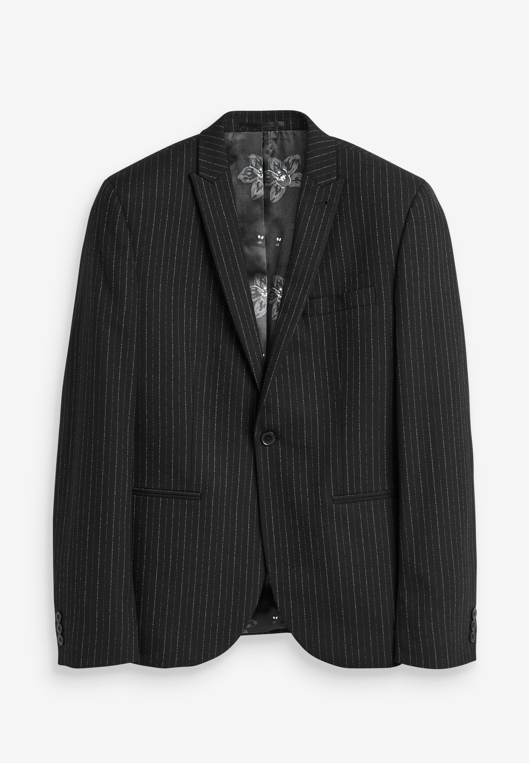 black jacket suit